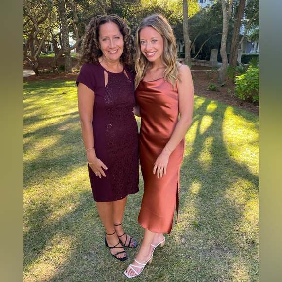 Petal & Pup Satin Midi Dress - Picture 5 of 7